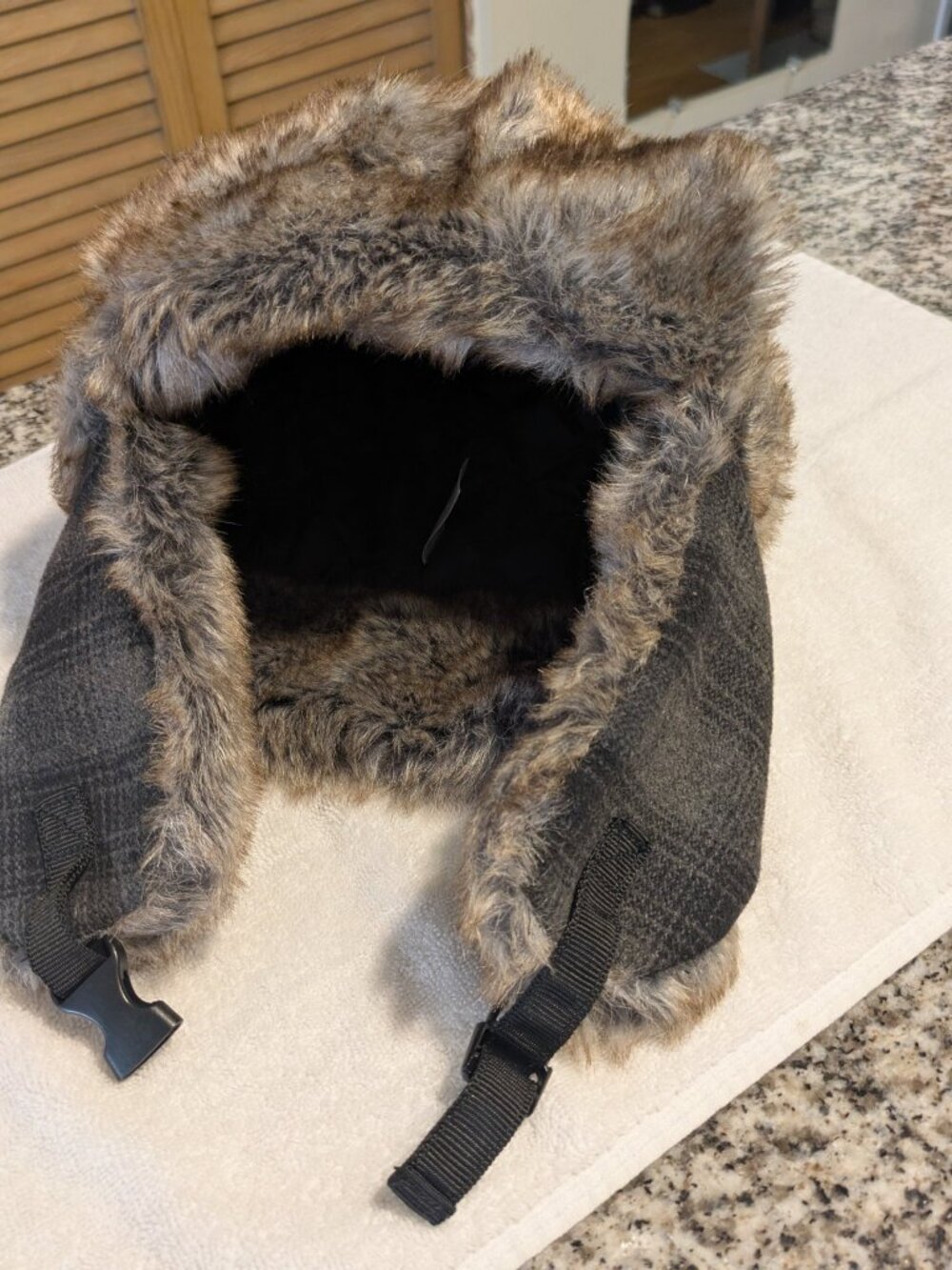 Ozark Trail Faux Fur Trapper Hat Gray One Size
